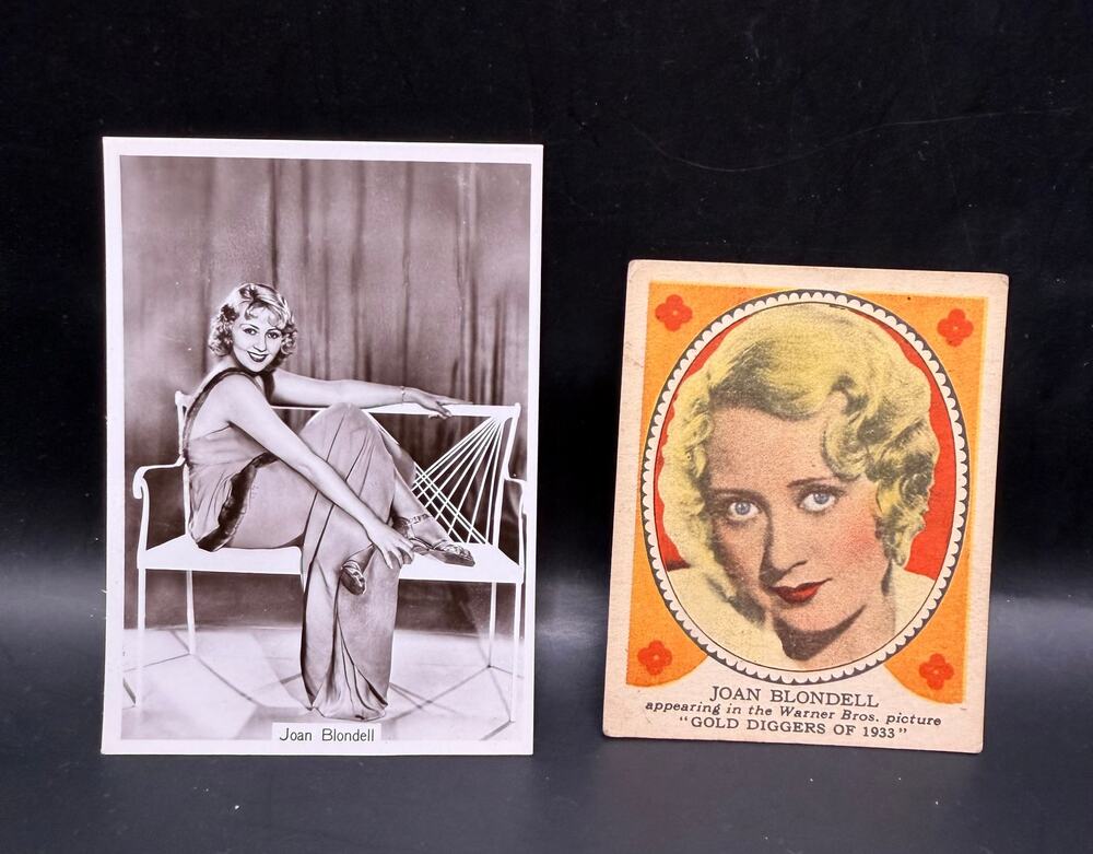 RARE 1930's Joan Blondell Cards, Public Enemy, Blonde Crazy, Footlight Parade